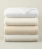 All Seasons Framed Cotton Blanket Stack in Multiple Colors, White, Natural, Linen, Flint
