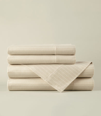 All Seasons Brushed Sheet Set, Linen