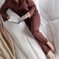 Nile sheets on bed, White