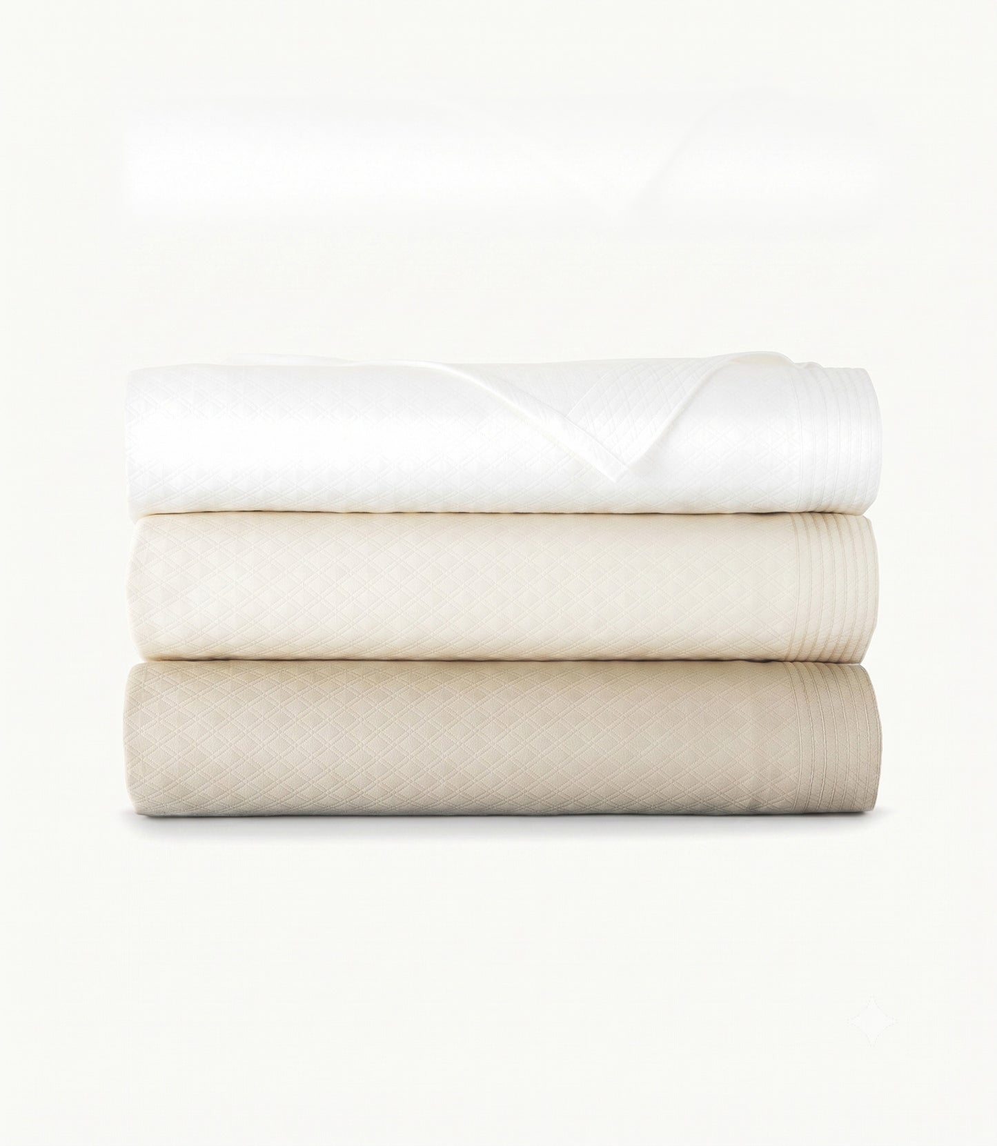 Alyssa Coverlet Stack Multicolor White Natural Flax
