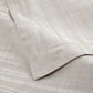 jacquard detail and satin stitch on Biagio duvet cover, Pearl