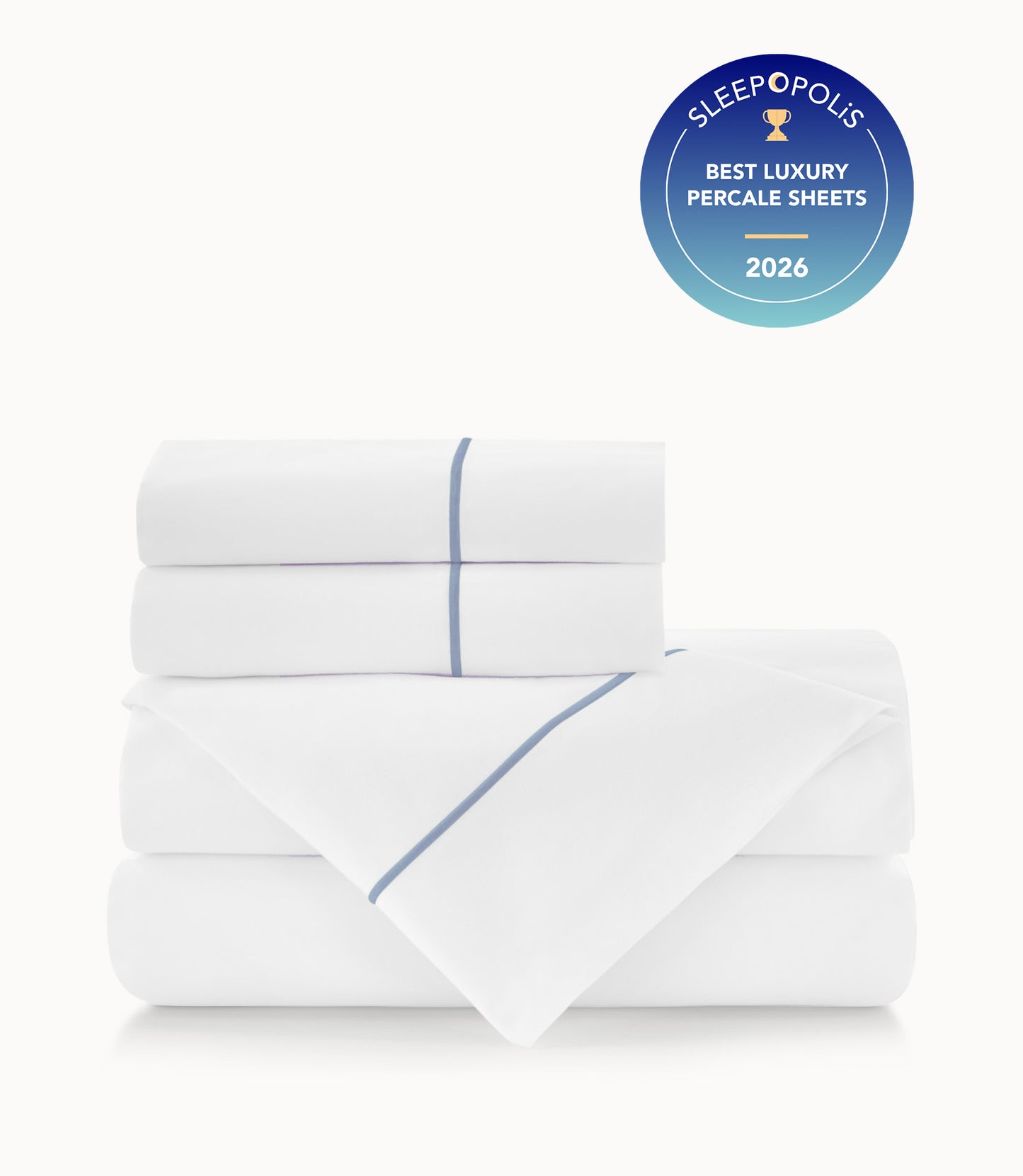 Boutique Percale Sheet Set Wedgewood