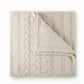 cable knit throw Linen