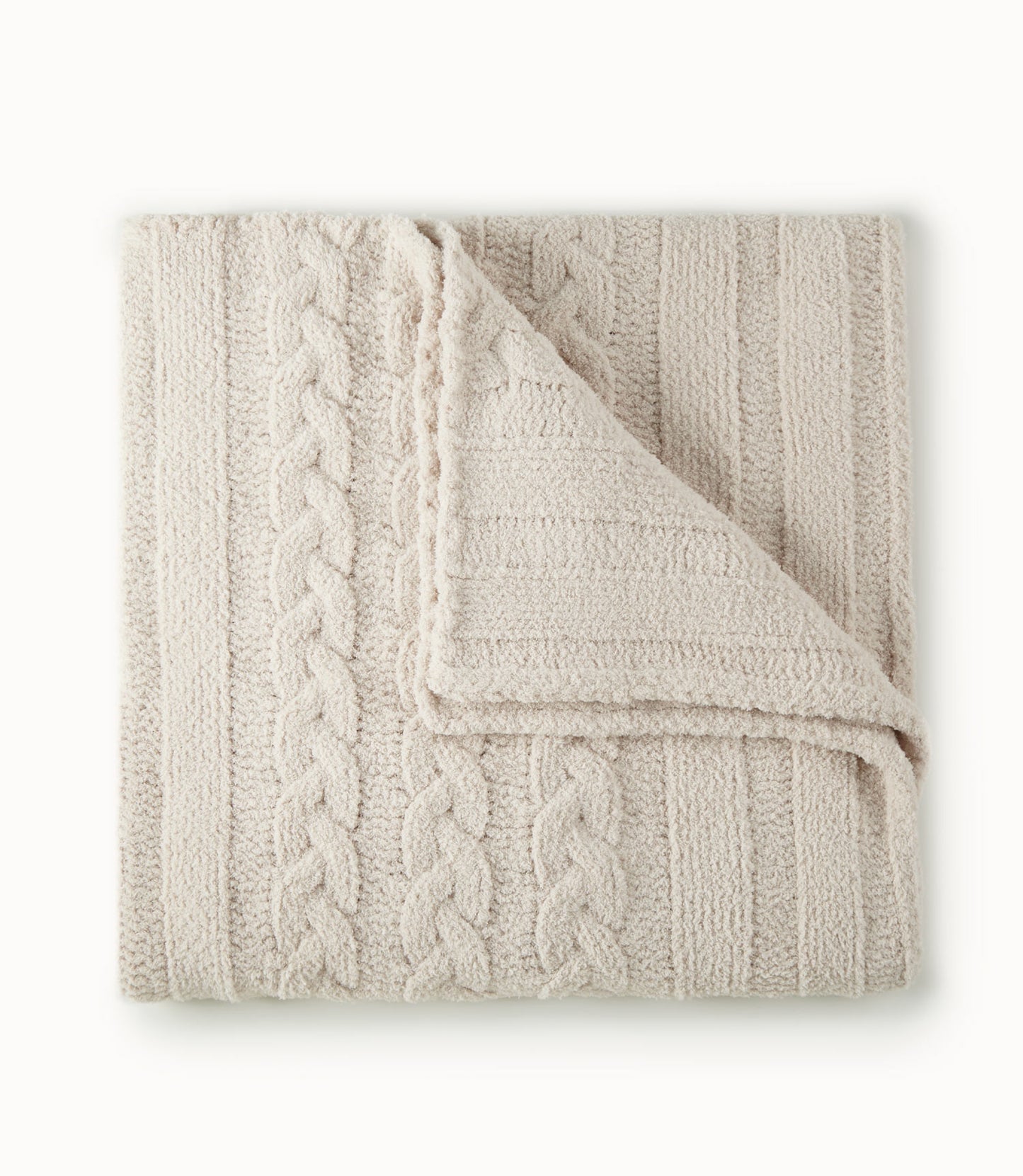 cable knit throw Linen