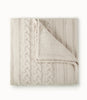 cable knit throw Linen