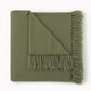 Fairmount Cashmere Throw, Moss