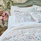 Chloe Floral Percale Duvet Cover and Shams on Bed