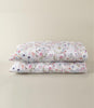 stacked pair of Chloe Percale Pillowcases with satin stitch hem, Floral