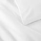 knife edge detail on Clara duvet, White