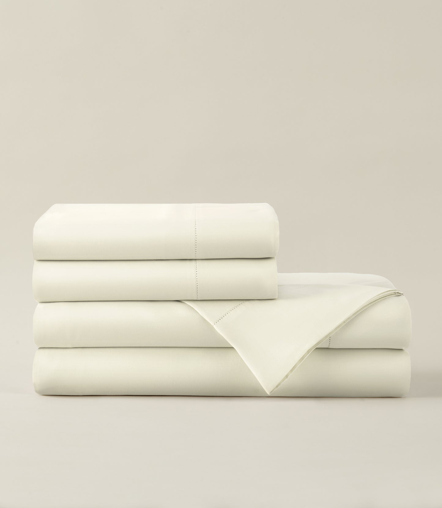 Clara Sateen Sheet Set Ivory