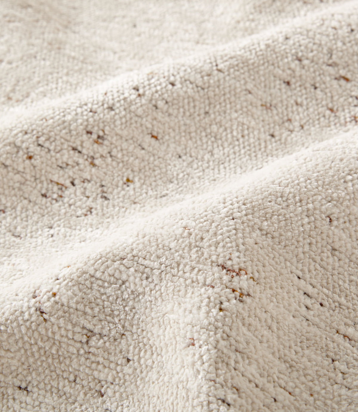 Fabric close up of Leather Trim Lumbar Pillow, Leather 