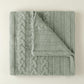 Cozy Knit Throw, Sage