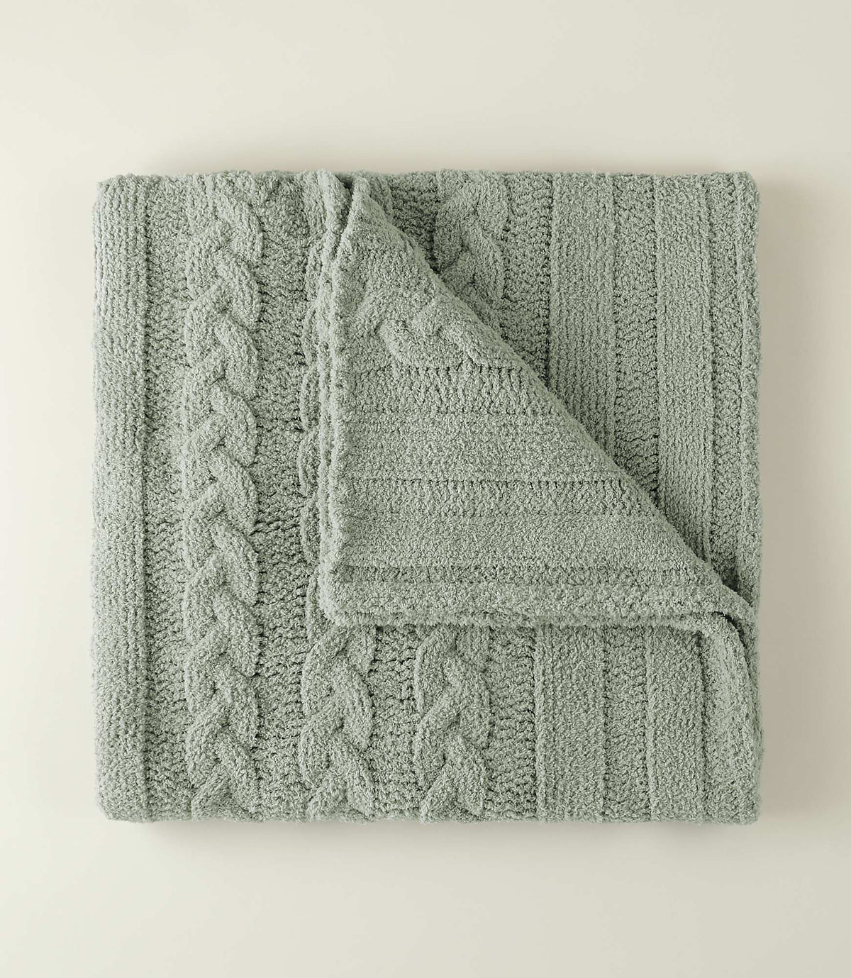 Cozy Knit Throw, Sage