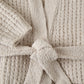 Detail of Cozy Waffle Robe, Linen