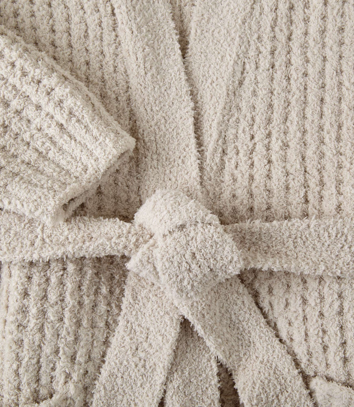 Detail of Cozy Waffle Robe, Linen