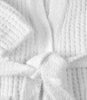 detail of Cozy Waffle Robe, White