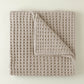 Waffle Knit Throw Blanket, Linen
