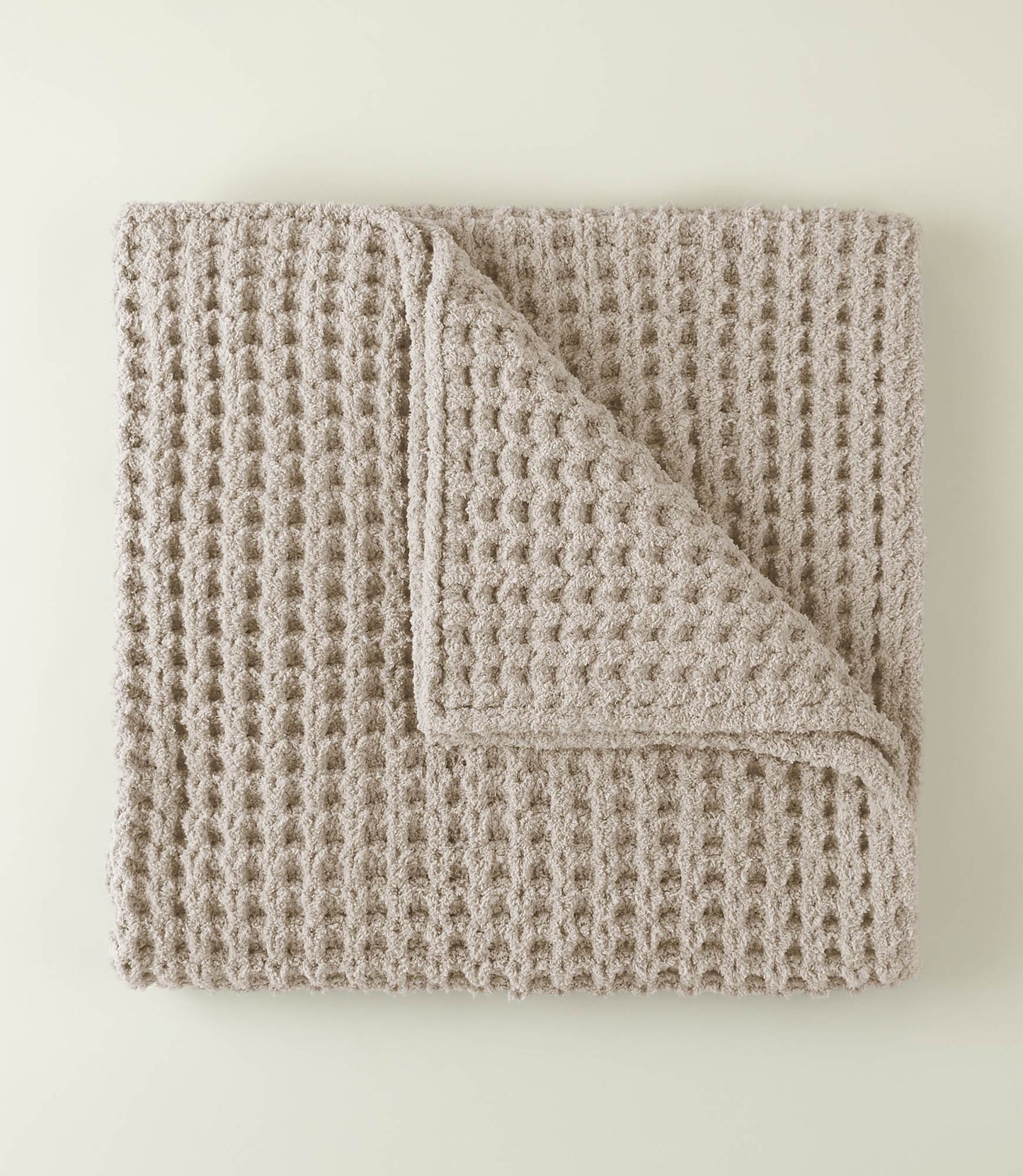 Waffle Knit Throw Blanket, Linen