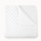 Diamond Quilted Sateen Coverlet White