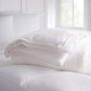 Down Alternative Duvet folded on bed, White