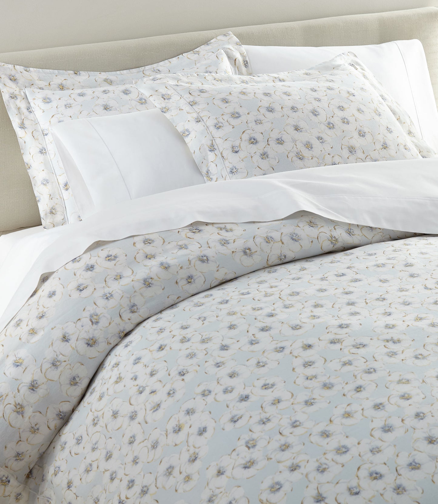 Ella Linen Duvet Set lifestyle 2, Sky