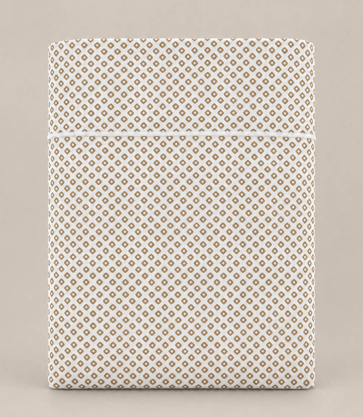 Emma Printed Sateen Flat Sheet, Linen