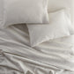 European Washed Linen Sheet Set on bed, Natural