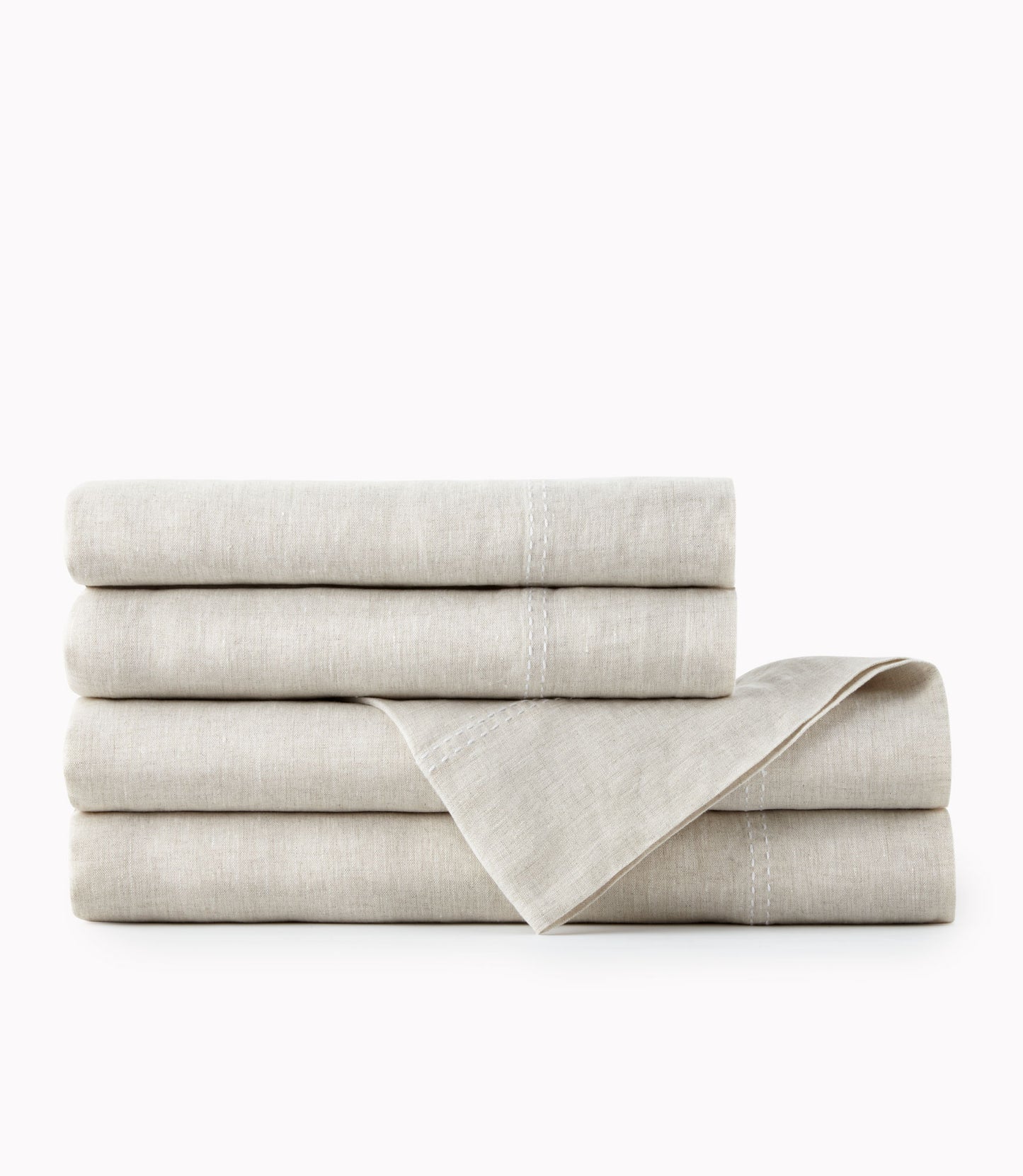 European Washed Linen Sheet Set, Natural