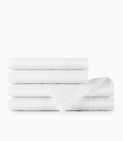 European Washed Linen Sheet Set, White