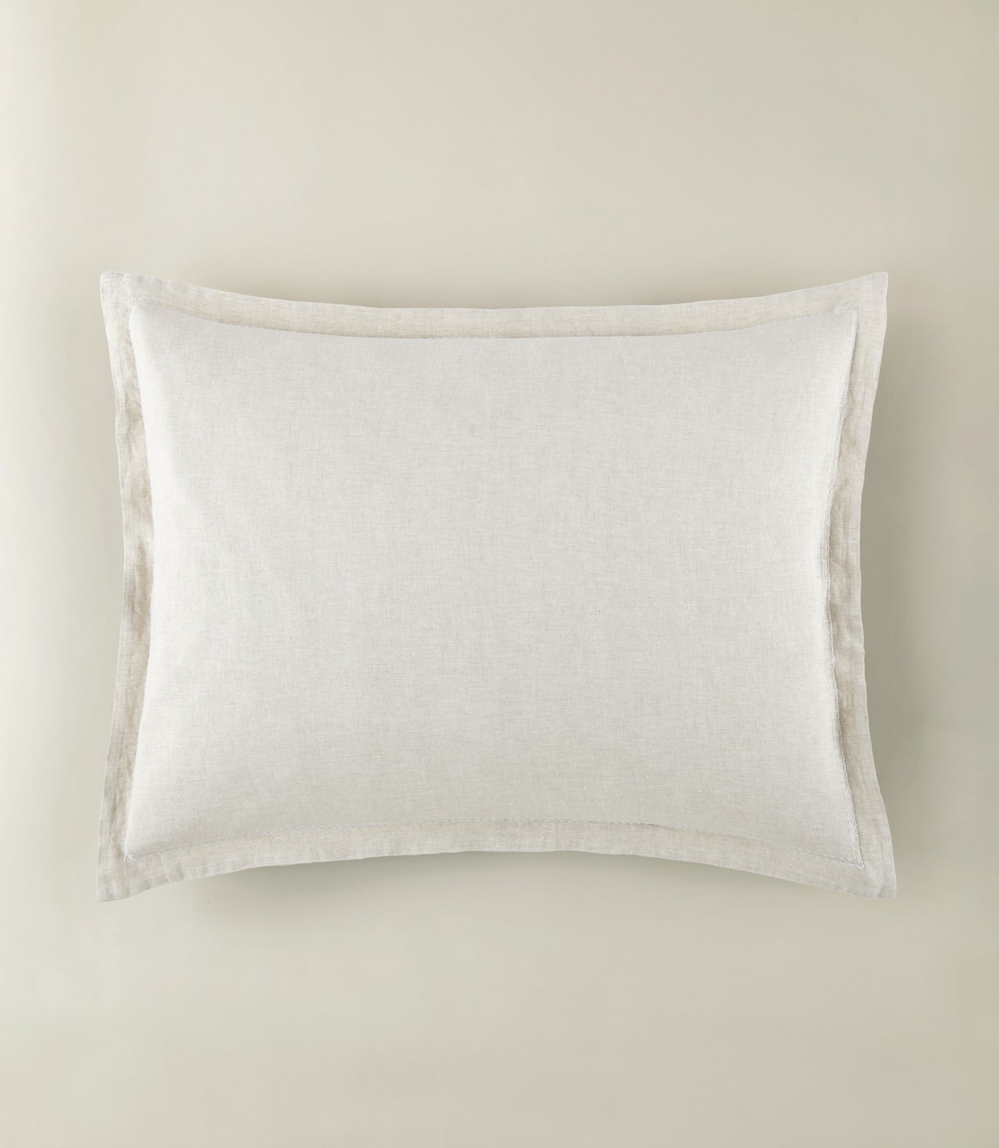 European Washed Linen Sham, Natural