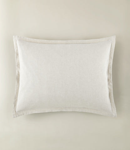 European Washed Linen Sham, Natural