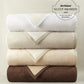 Favorite Reversible Blanket Multi Stack White Flint Linen Chocolate