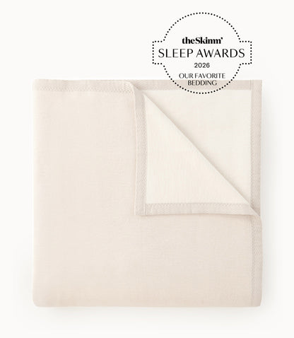 Favorite Reversible Cotton Blanket Flint theSkimm Sleep Awards
