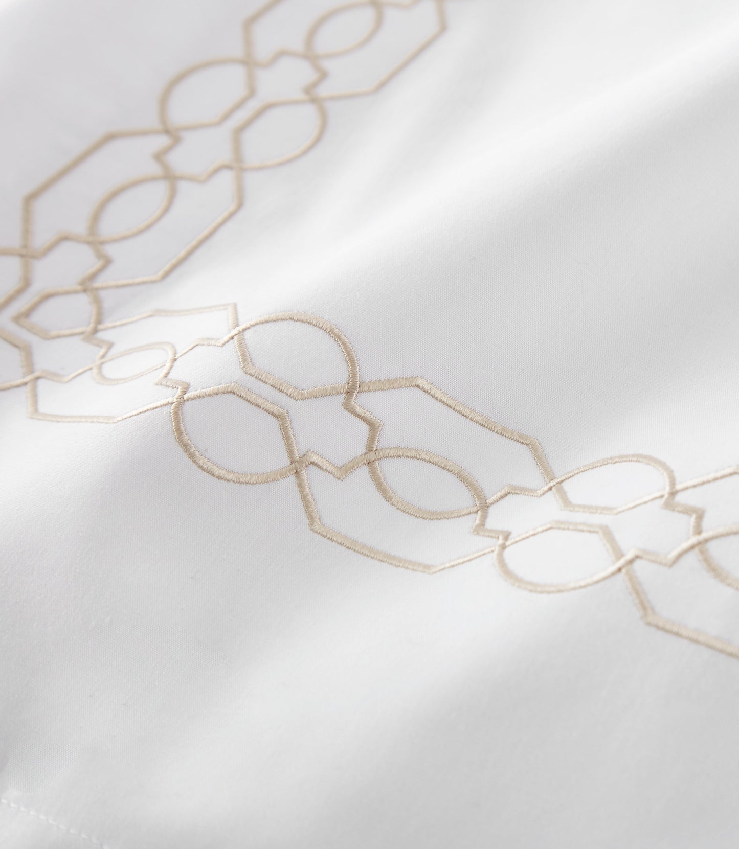 Detail of Filigree embroidery Linen