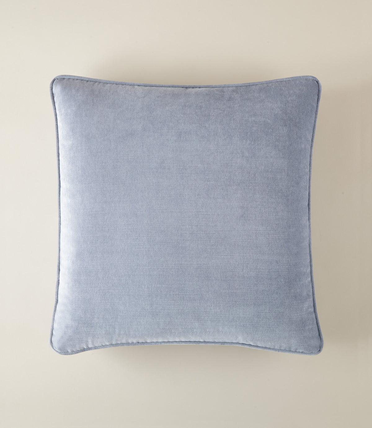 Velvet Box Decorative Pillow, Denim