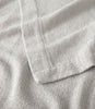 hem detail on Hampton Throw Blanket, Gray