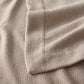 hem detail on Hampton Throw Blanket, Mushroom