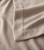 hem detail on Hampton Throw Blanket, Mushroom