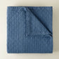Heritage Linen Coverlet, Navy