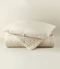 Heritage Linen Coverlet and Sham, Natural