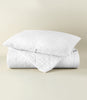 Heritage Linen Coverlet and Sham, White