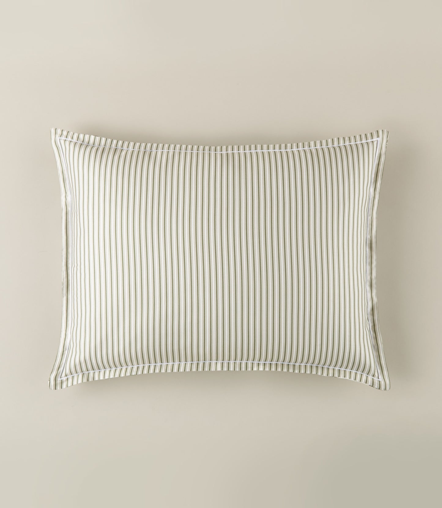 Highgrove Sham Striped, Moss