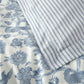 Close up of Highgrove Duvet Set in Wedgewood