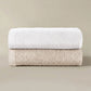 Jubilee Textured Bath Towel Multicolor Stack, White Linen