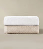 Jubilee Textured Bath Towel Multicolor Stack, White Linen
