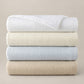 Juliet Matelassé Coverlet Multi Stack, White Pearl Barely Blue Linen