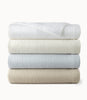 Juliet Matelassé Coverlet Multi Stack, White Pearl Barely Blue Linen