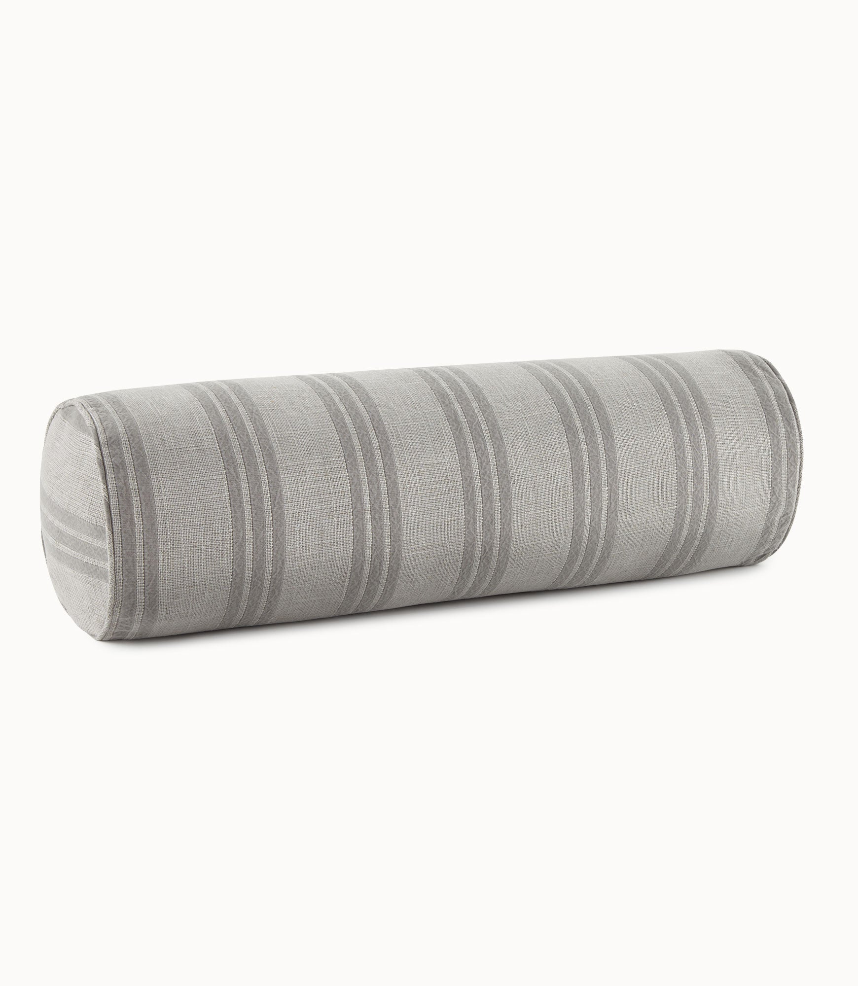 Lennox Striped Bolster Decorative Pillow, Gray
