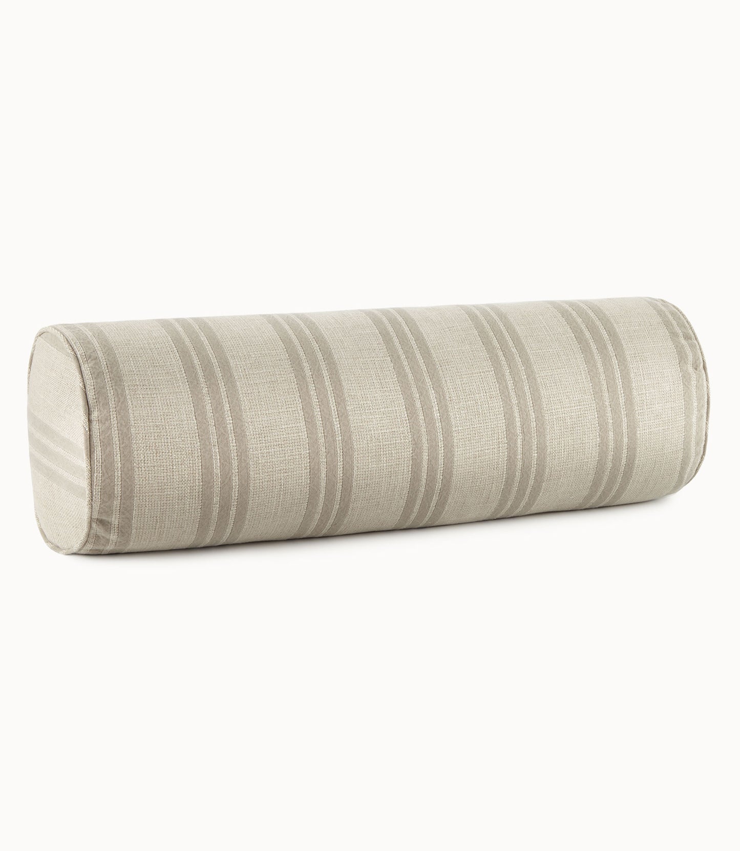 Lennox Striped Bolster Decorative Pillow, Pebble