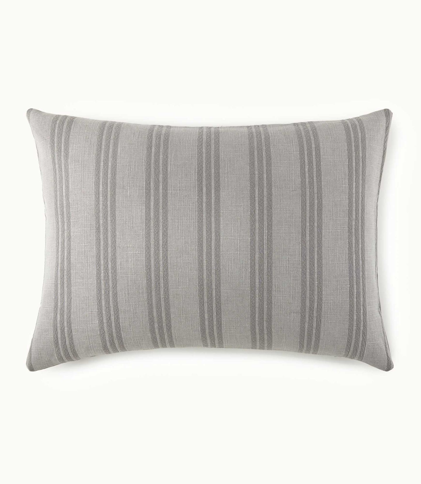 Lennox Striped Grand Euro Decorative Pillow, Gray